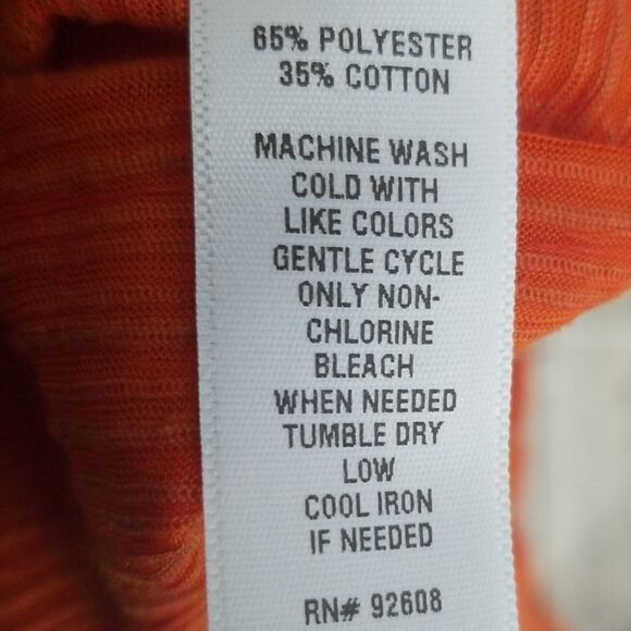 Passports, Orange Split Frnt/Back, Bell Sleeve Top - Picture 8 of 8